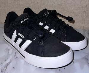 Adidas Daily 3.0 Black White Canvas Sneakers Size US 5